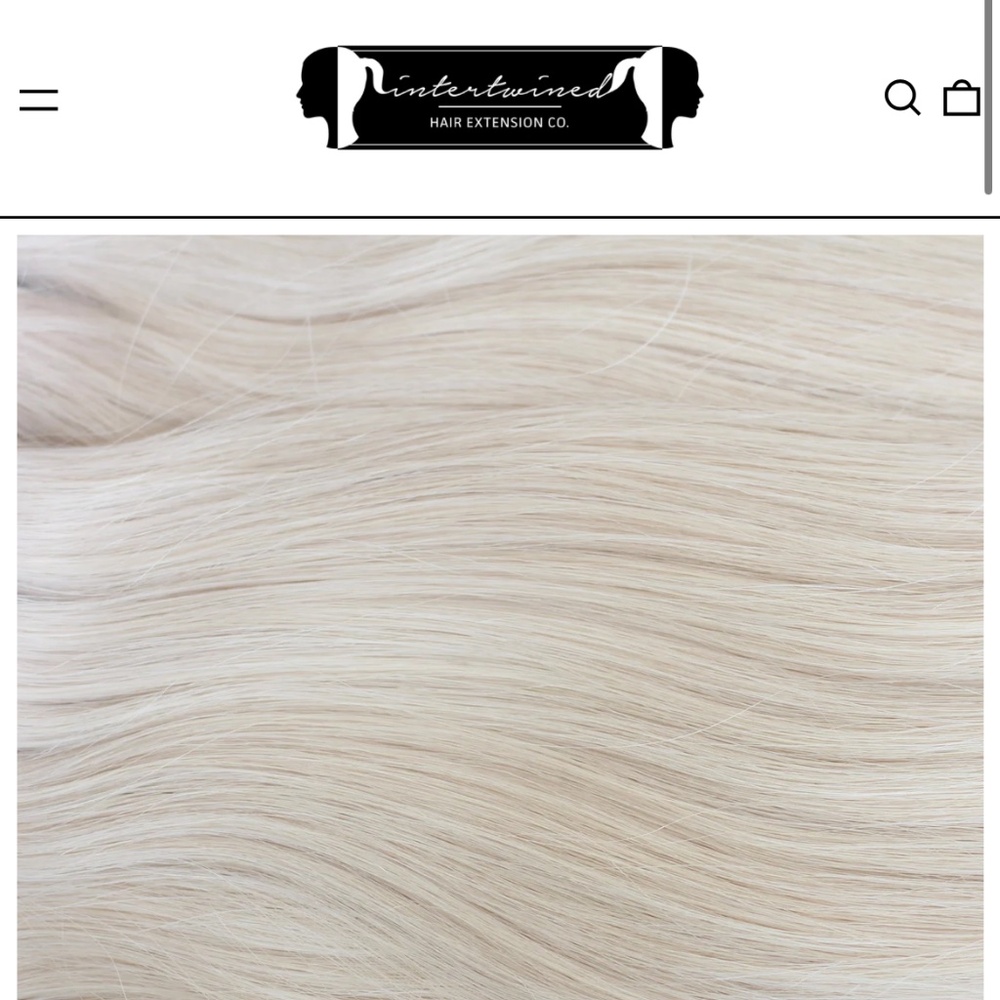 Intertwined hair airy clip ins